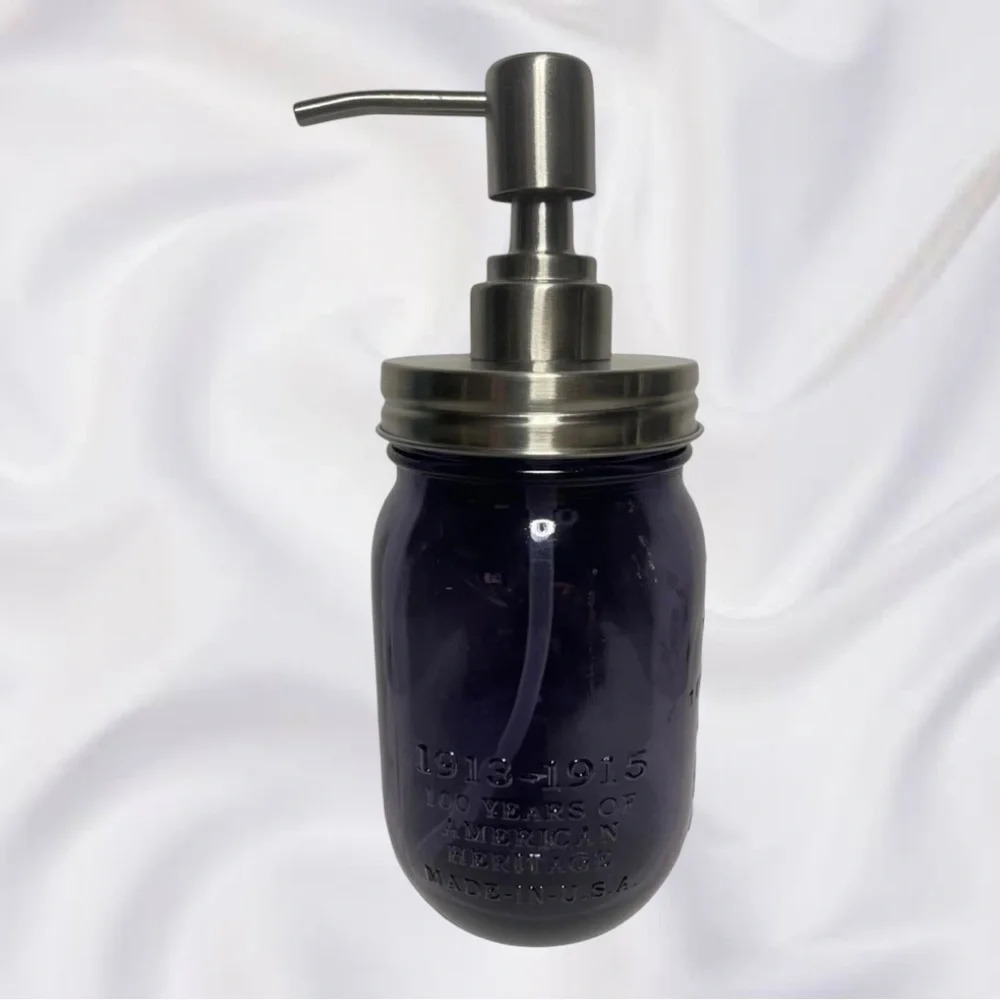 Ball Purple Mason Pint Jar Soap Dispenser + Pint Jar 100 Years American Heritage